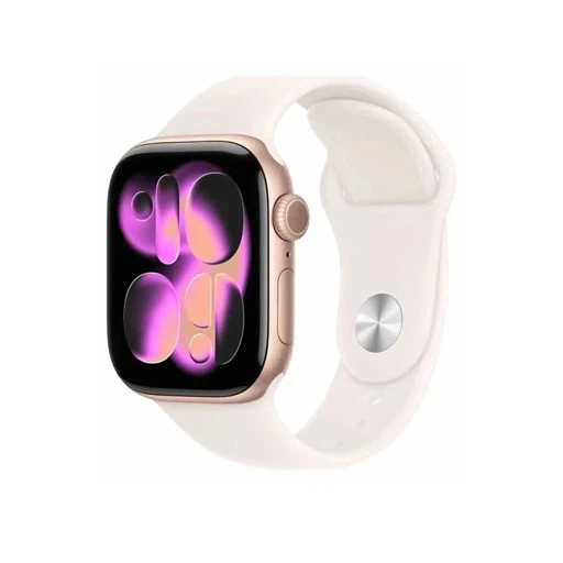 Умные часы Apple Watch Series 11 GPS 42mm Rose Gold Aluminum Case with Light Blush Sport Band - M/L (MEU44)